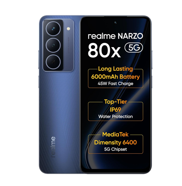 realme NARZO 80x 5G (Deep Ocean,6GB+128GB)
